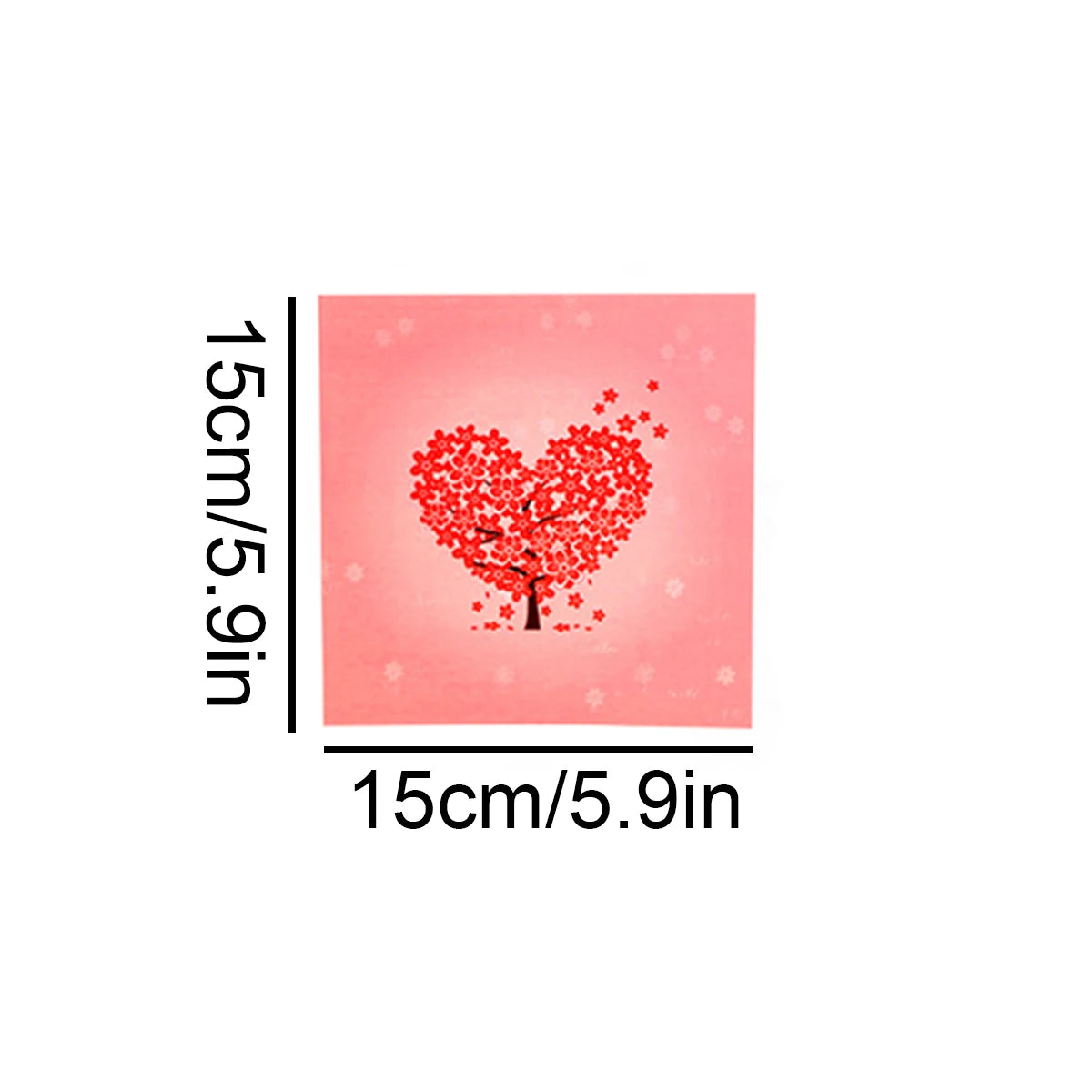 Czerwone drzewko serce